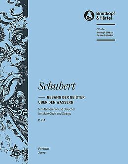 Franz Schubert Notenblätter Gesang der Geister über den Wassern D714