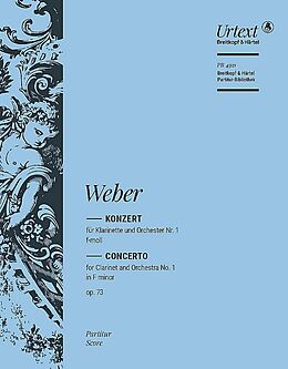 Carl Maria von Weber Notenblätter Konzert f-moll Nr.1 Op.73