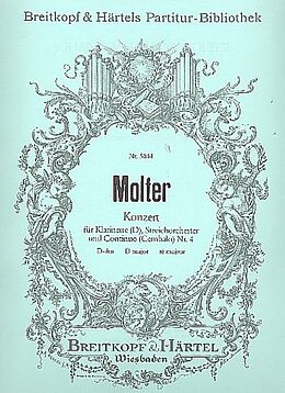 Johann Melchior Molter Notenblätter Konzert D-Dur Nr.4