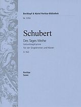Franz Schubert Notenblätter Des Tages Weihe Geburtstagshymne D763