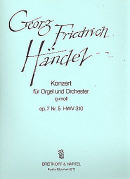 Georg Friedrich Händel Notenblätter Konzert g-Moll op.7,5 HWV310