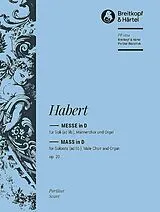 Johannes Evangelist Habert Notenblätter Messe d-moll op.20