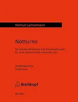 Helmut Lachenmann Notenblätter Notturno