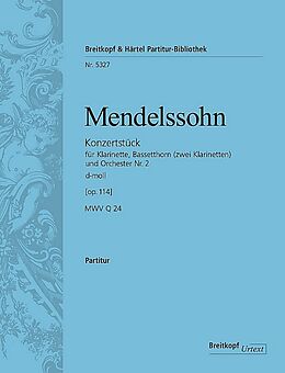Felix Mendelssohn-Bartholdy Notenblätter Konzertstück d-Moll Nr.2 op.114