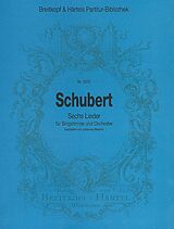 Franz Schubert Notenblätter Lieder (in der Orchesterfassung von Brahms)