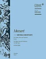 Wolfgang Amadeus Mozart Notenblätter Sinfonia concertante Es-Dur KV364