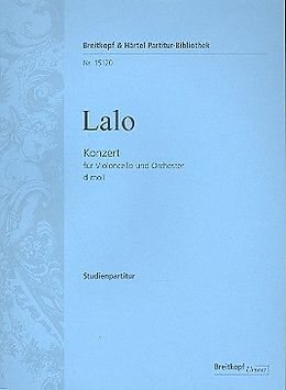 Edouard Victor Antoine Lalo Notenblätter Konzert d-Moll