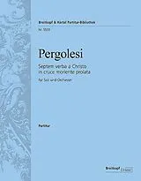 Giovanni Battista Pergolesi Notenblätter Septem verba a Christo in cruce moriente prolata