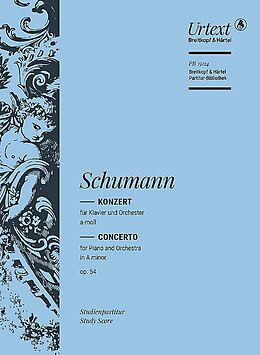 Robert Schumann Notenblätter Konzert a-Moll op.54