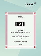 Adolf Busch Notenblätter Quintett C-Dur op.68