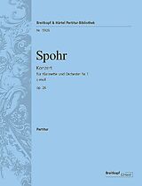 Ludwig (Louis) Spohr Notenblätter Konzert c-Moll Nr.1 op.26