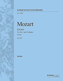 Wolfgang Amadeus Mozart Notenblätter Konzert Es-Dur Nr.3 KV447