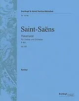 Camille Saint-Saens Notenblätter Havanaise E-Dur op.83