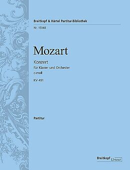 Wolfgang Amadeus Mozart Notenblätter Konzert c-Moll Nr.24 KV491
