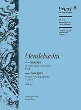 Felix Mendelssohn-Bartholdy Notenblätter Konzert d-Moll MWVO4