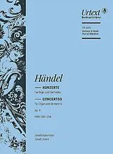 Georg Friedrich Händel Notenblätter Konzerte op.4 HWV289-294