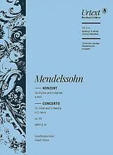 Felix Mendelssohn-Bartholdy Notenblätter Violinkonzert e-moll op. 64 MWV O 14