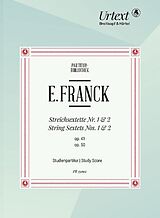 Eduard Franck Notenblätter Sextette Es-Dur Nr.1 op.41 und D-Dur Nr.2 op.50