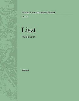 Franz Liszt Notenblätter Malediction