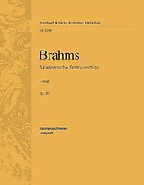 Johannes Brahms Notenblätter Akademische Festouvertüre c-Moll op.80