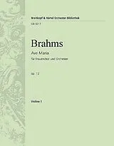 Johannes Brahms Notenblätter Ave Maria op.12