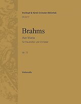 Johannes Brahms Notenblätter Ave Maria op.12
