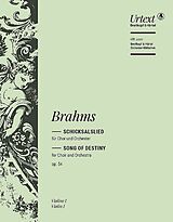 Johannes Brahms Notenblätter Schicksalslied op.54