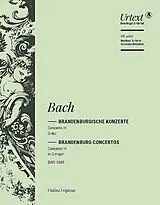Johann Sebastian Bach Notenblätter Brandenburgisches Konzert G-Dur Nr.4 BWV1049