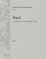 Johann Sebastian Bach Notenblätter Konzert d-Moll BWV1052