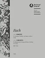 Johann Sebastian Bach Notenblätter Konzert D-Dur BWV1054