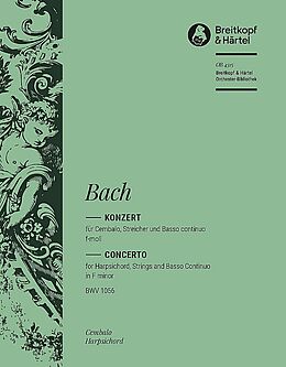 Johann Sebastian Bach Notenblätter Konzert f-Moll BWV1056
