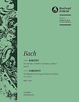 Johann Sebastian Bach Notenblätter Konzert g-Moll BWV1058