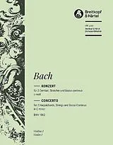 Johann Sebastian Bach Notenblätter Konzert c-Moll BWV1062