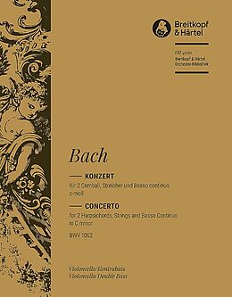 Johann Sebastian Bach Notenblätter Konzert c-Moll BWV1062