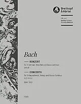 Johann Sebastian Bach Notenblätter Konzert d-Moll BWV1063