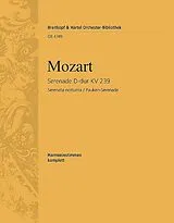 Wolfgang Amadeus Mozart Notenblätter Serenade D-Dur KV239