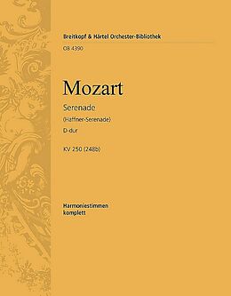 Wolfgang Amadeus Mozart Notenblätter Serenade D-Dur Nr.7 KV250