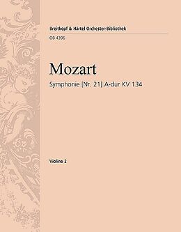 Wolfgang Amadeus Mozart Notenblätter Sinfonie Nr.21 A-Dur KV134