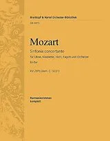 Wolfgang Amadeus Mozart Notenblätter Sinfonia concertante Es-Dur KV297b