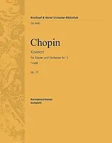Frédéric Chopin Notenblätter Konzert f-Moll Nr.2 op.21