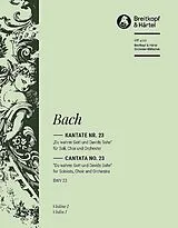 Johann Sebastian Bach Notenblätter Du wahrer Gott und Davids Sohn