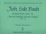Johann Sebastian Bach Notenblätter Ach wie flüchtig ach wie nichtig
