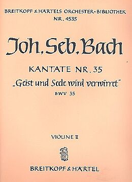 Johann Sebastian Bach Notenblätter Geist und Seele wird verwirret