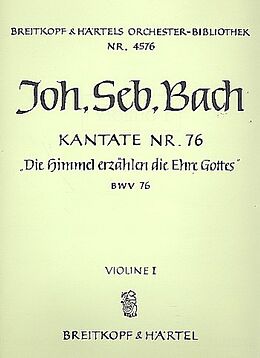 Johann Sebastian Bach Notenblätter Die Himmel erzählen die Ehre Gottes