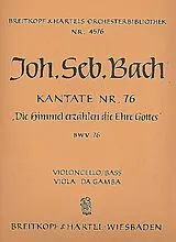Johann Sebastian Bach Notenblätter Die Himmel erzählen die Ehre Gottes