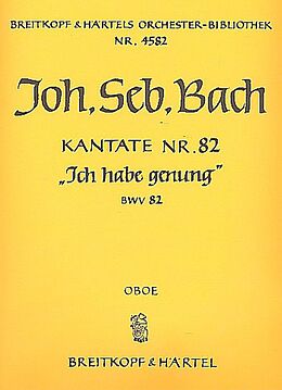 Johann Sebastian Bach Notenblätter Ich habe genung