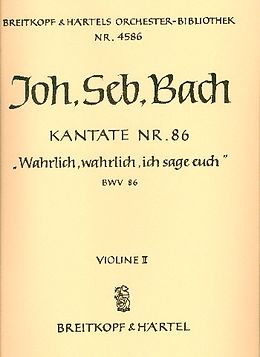 Johann Sebastian Bach Notenblätter Wahrlich wahrlich ich sage euch
