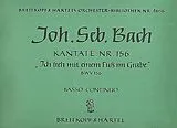 Johann Sebastian Bach Notenblätter Ich steh mit einem Fuss im Grabe