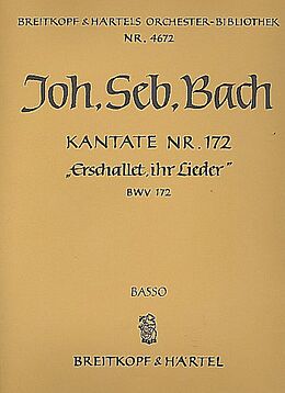 Johann Sebastian Bach Notenblätter Erschallet ihr Lieder