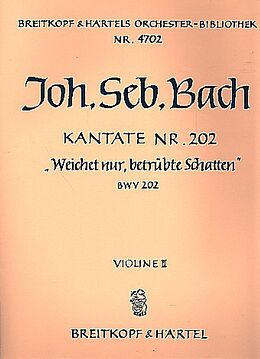 Johann Sebastian Bach Notenblätter Weichet nur betrübte Schatten